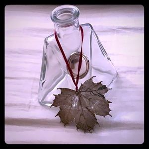 Vase and charm made of Crystal and Sterling